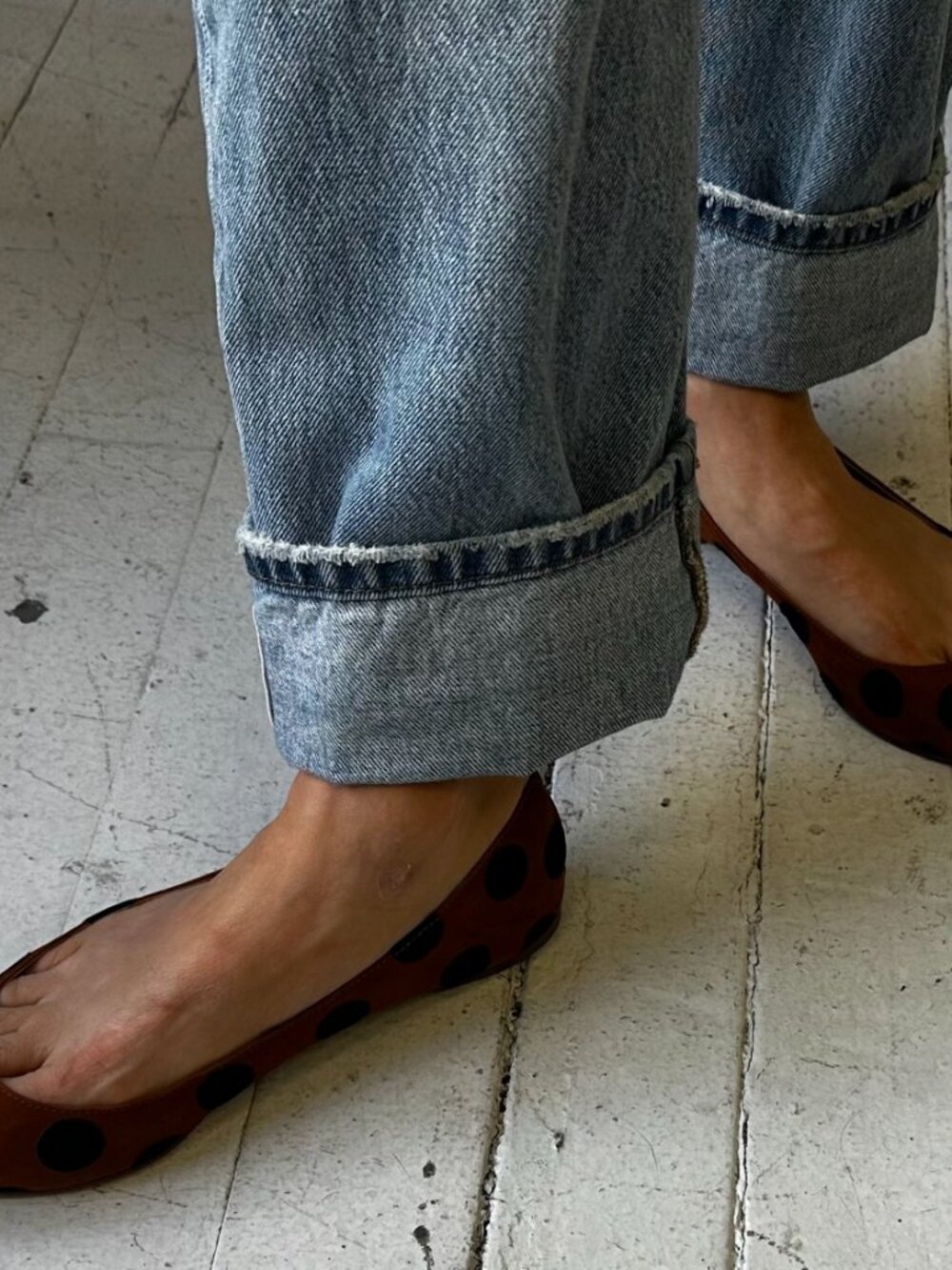 Loeffler Randall Polka Dot Suede Ballet Flats sz 9 - Picture 4 of 4